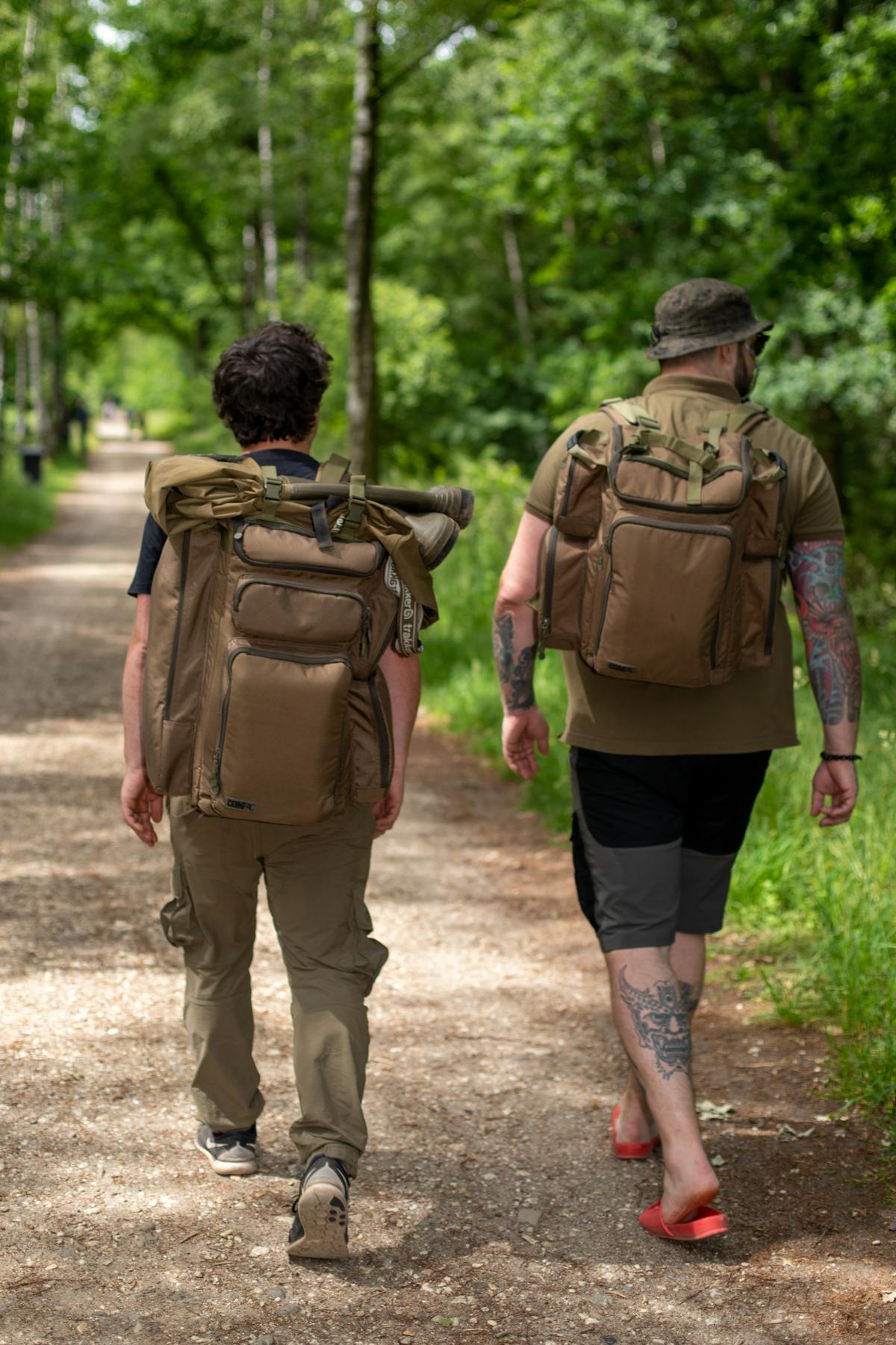 Plenty of space in the Korda Compac Rucksack - with four modular side pockets
