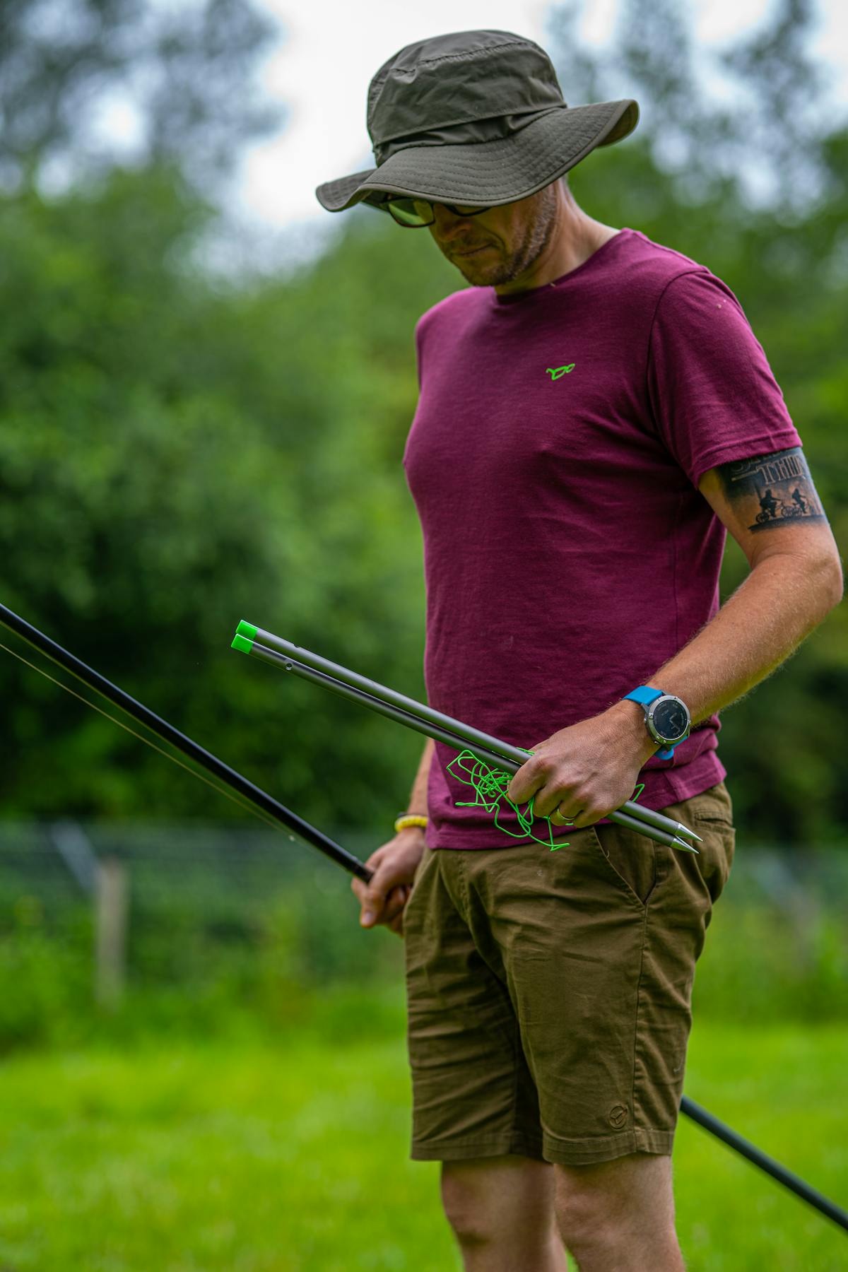 Ensure your fishing rods are clipped up to the right distance