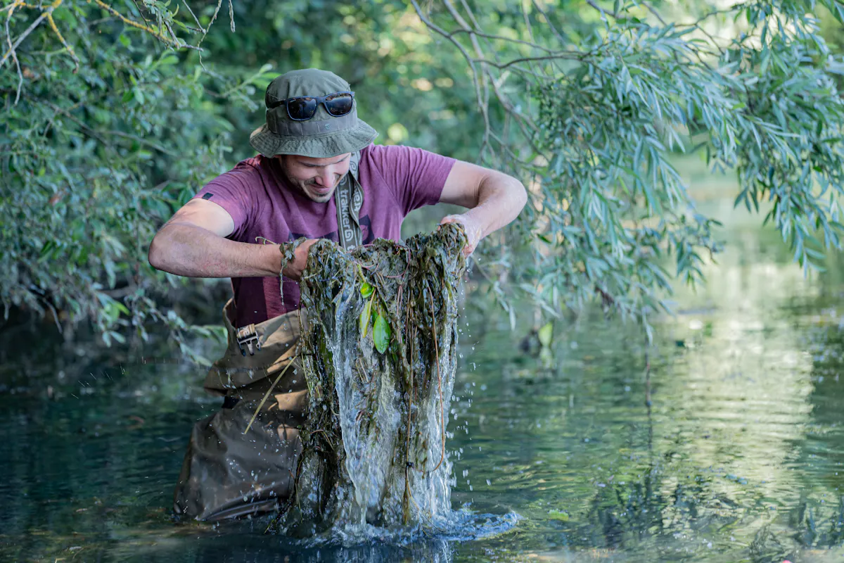 Fishing in amongst weed isn't a problem, as long as you adapt your approach