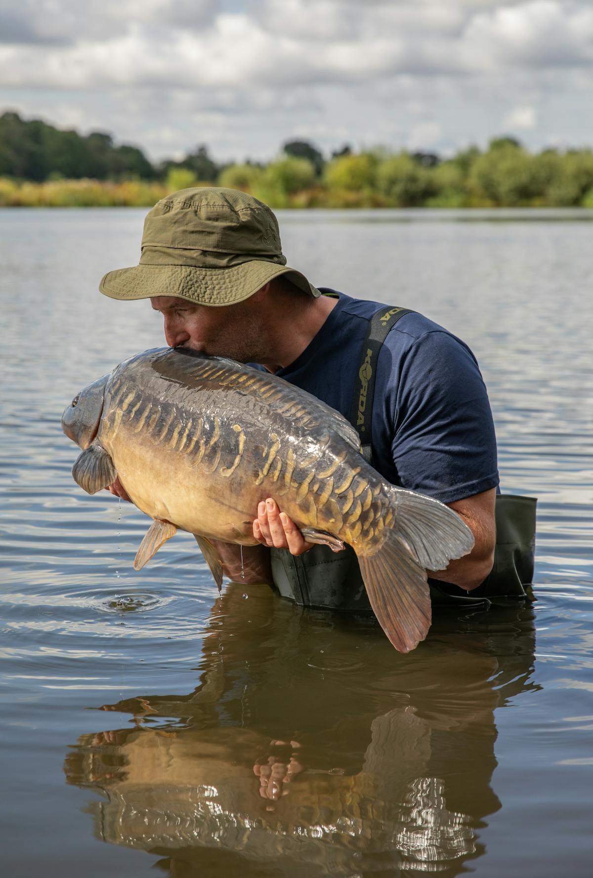 Darrell Peck returning one of the many carp he caught during Masterclass filming