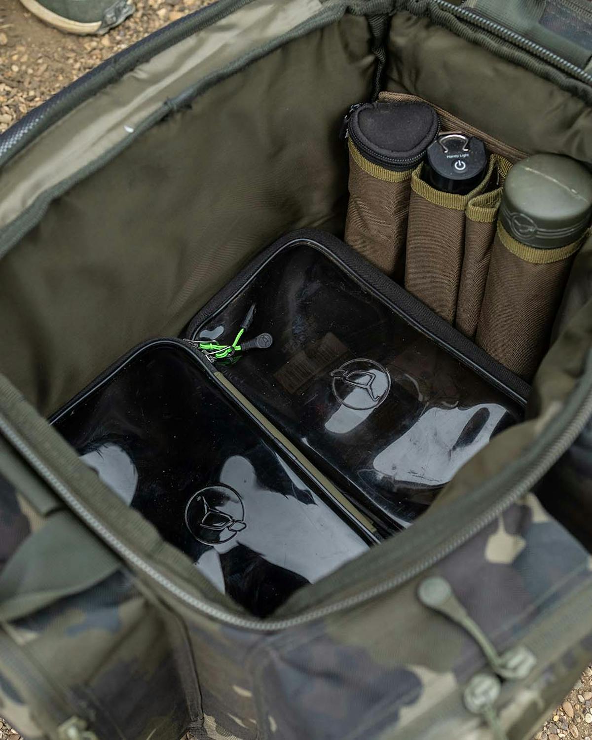 There are additional pockets for tubes such as Funnel Web Systems, offering loads of storage space whilst remaining lightweight when empty