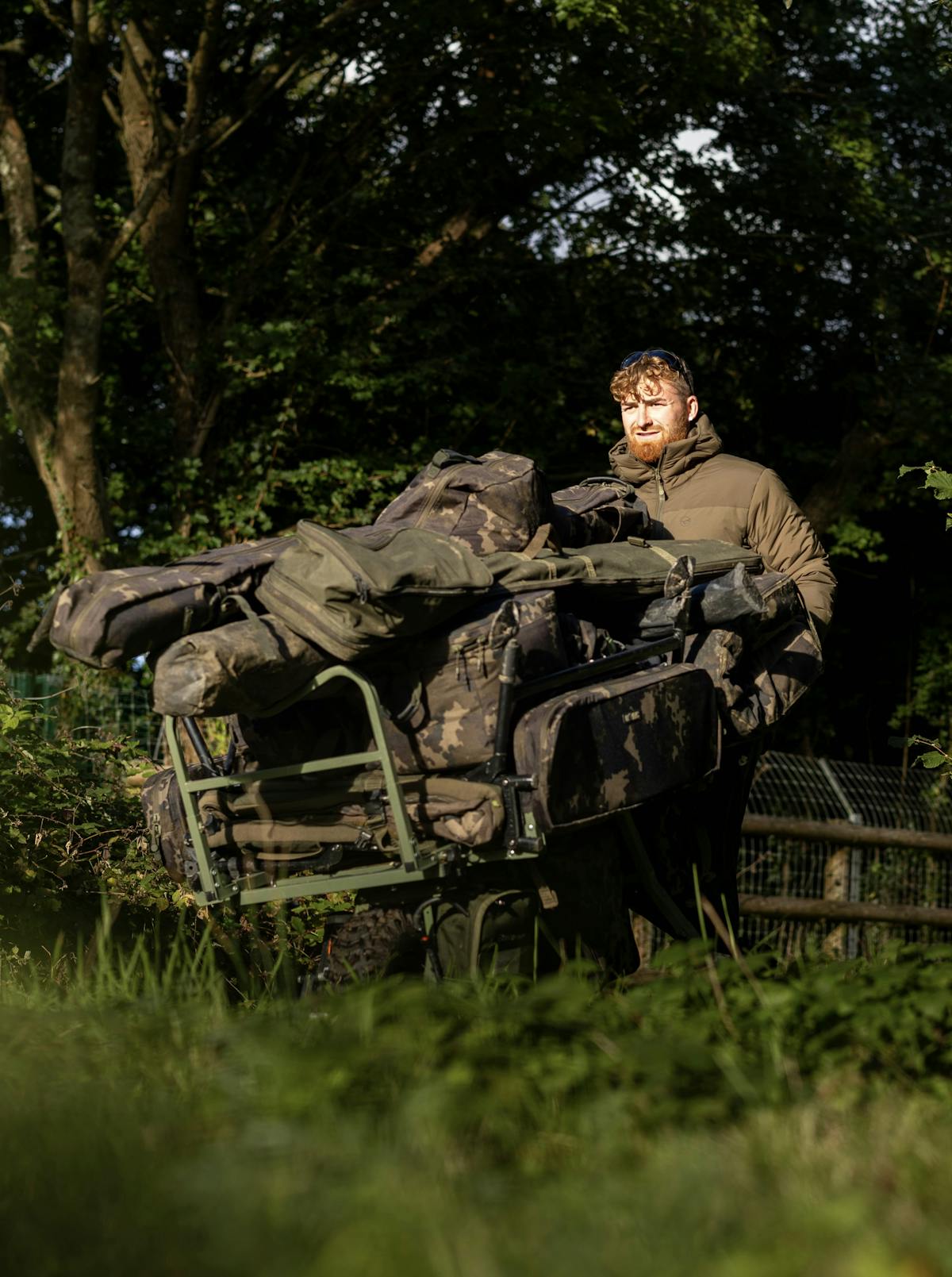 Expand the capacity of your fishing barrow with this durable luggage system from Carp Porter