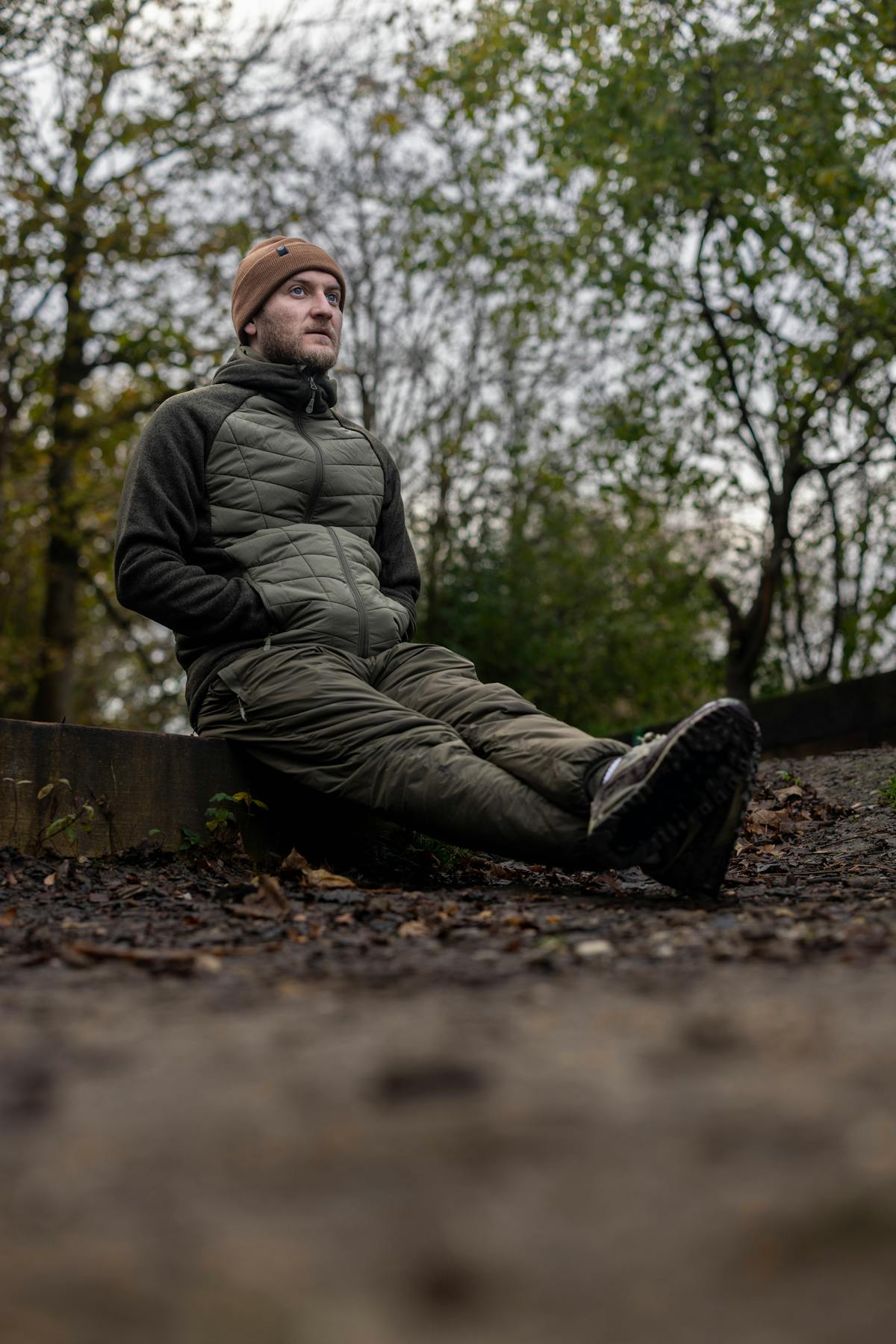 The Korda Hybrid jacket combines a puffer jacket with a fleece, taking the best attributes of both