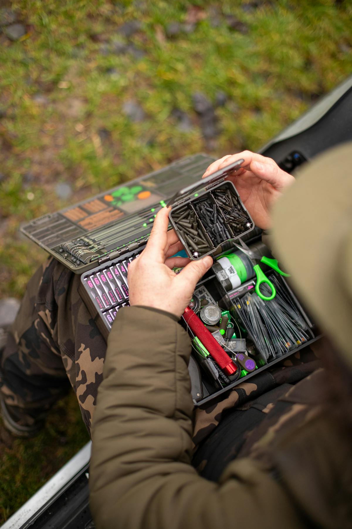 Korda mini boxes are good for smaller end tackle items and will fit in the Korda Tackle Box