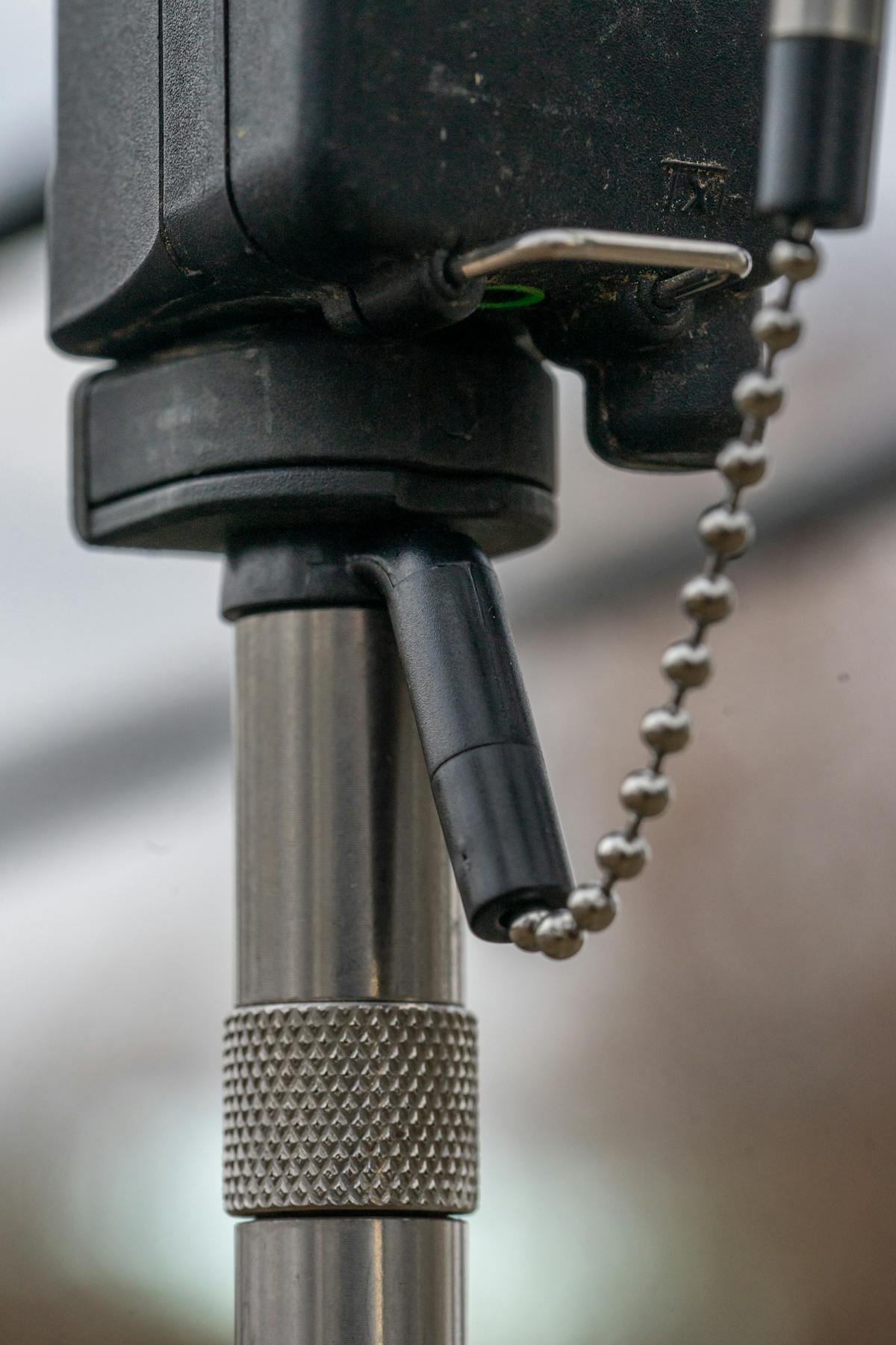 The chain is the right length for a Delkim but can be used with most alarms