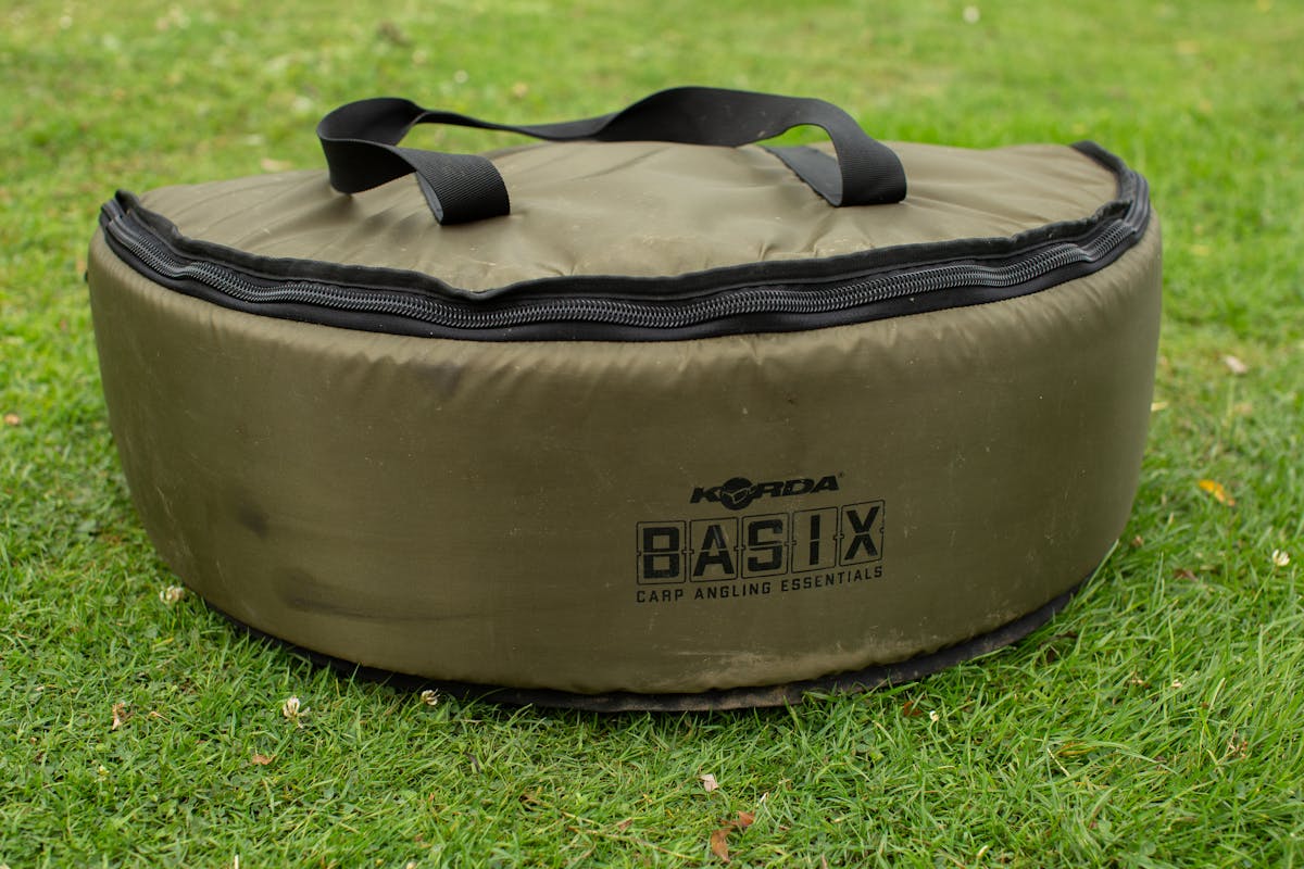 The Basix Cradle folds up easily and is great for stalking or floater fishing as it is easy to carry and you can fit some kit inside it as well