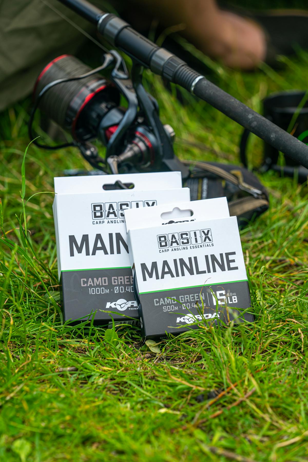 The Korda range of fishing tackle includes a Basix Main Line, which is ideal for the novice angler and you don't have to buy big bulk spools of it just to fill a couple of reels
