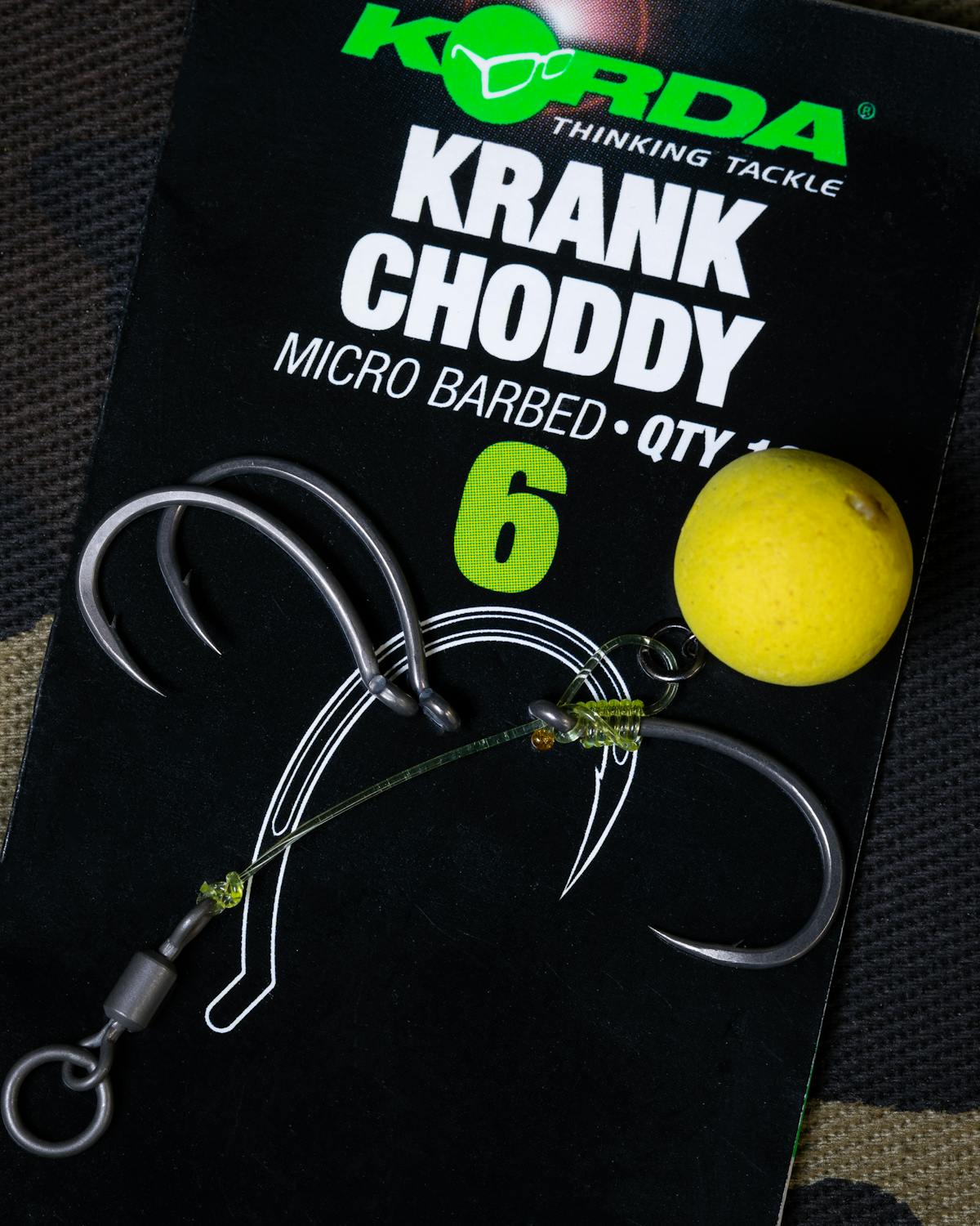 Chod hooks have an out-turned eye so that they can be used with very stiff hook link materials and still sit at the right angle