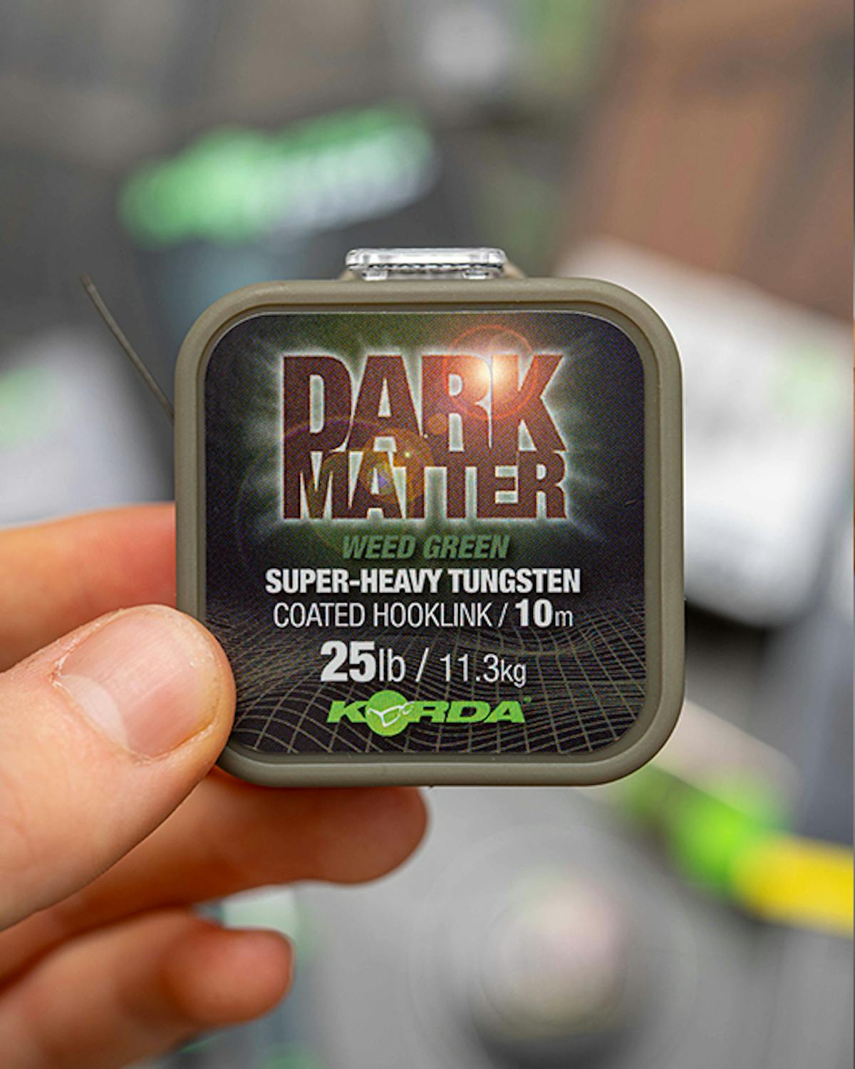 A choice of different colours and breaking strains is available in Dark Matter Tungsten Coated Braid