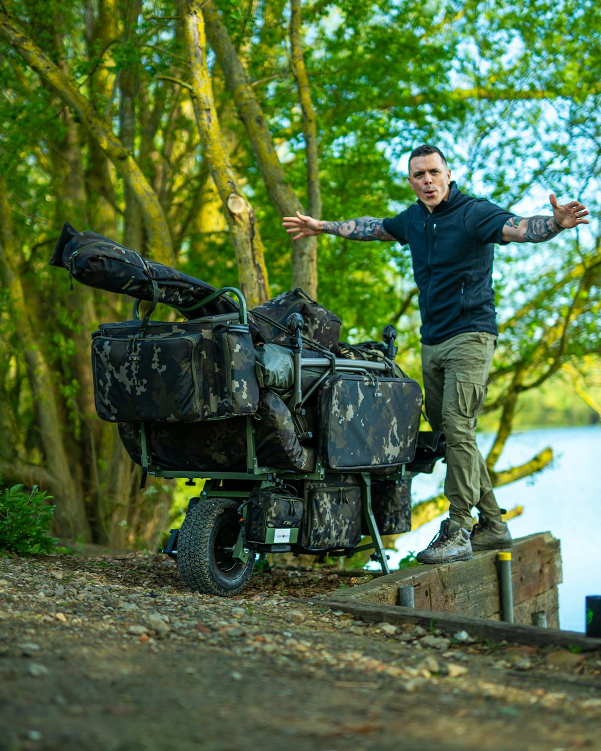 Make the most of the barrow space on your Carp Porter whether you just take essential kit or load it to maximum capacity
