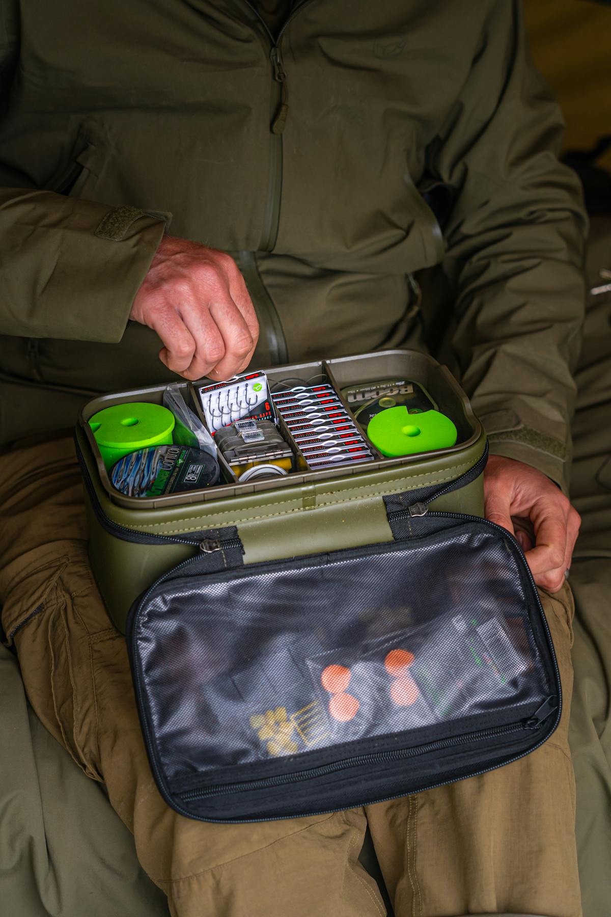 The Compac Organiser can be used instead of a tackle box