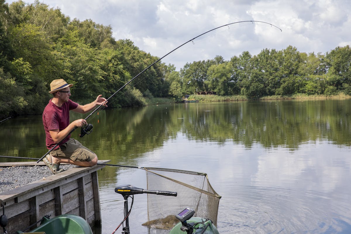 Monofilament fishing line provides a bit of stretch and cushioning to help prevent hook pulls, especially under the rod tip if you make a mistake