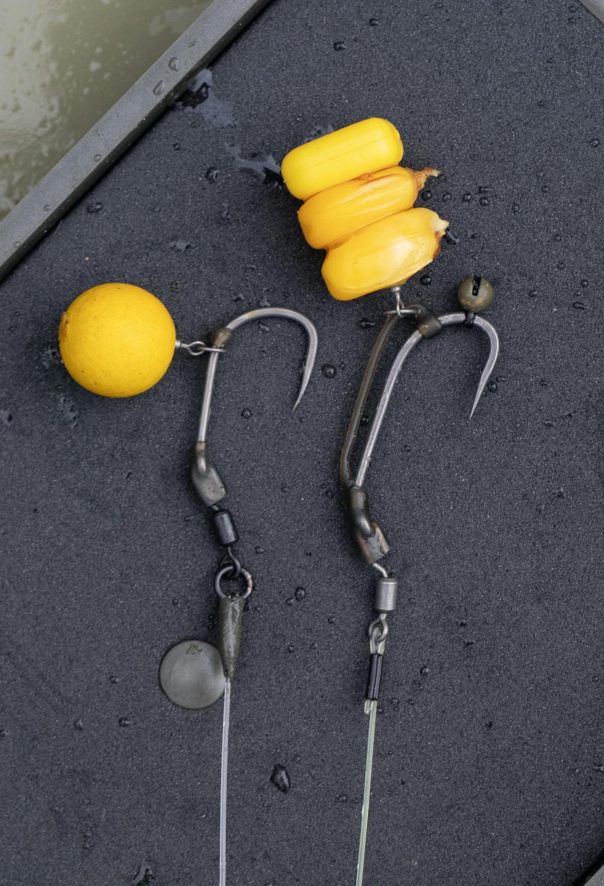 The Ronnie rig works with most pop up, balanced and bottom baits