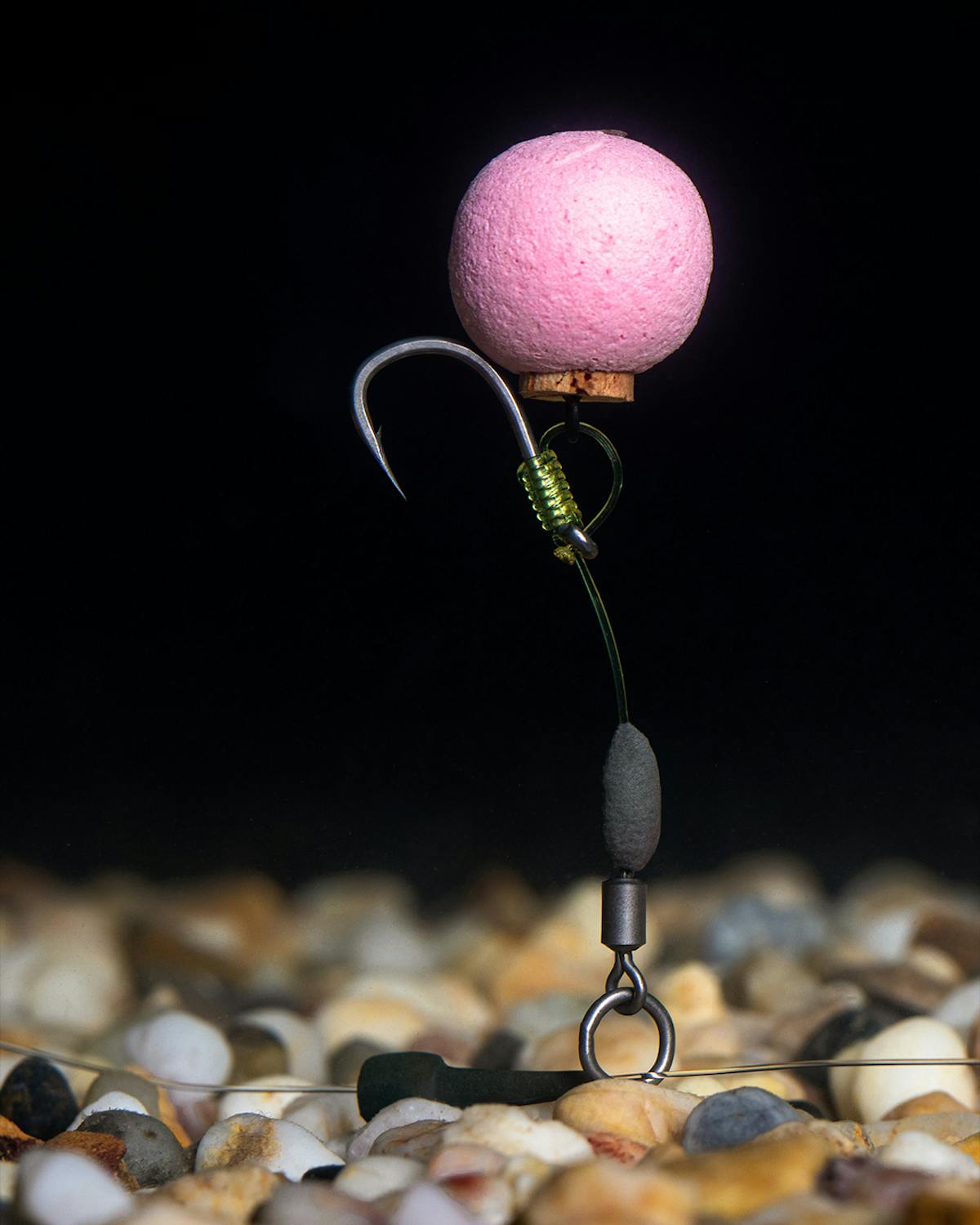 Chods can be cast over any sort of lakebed, and Korda Mouth Trap is a true stiff rig material for these sort of rig variations