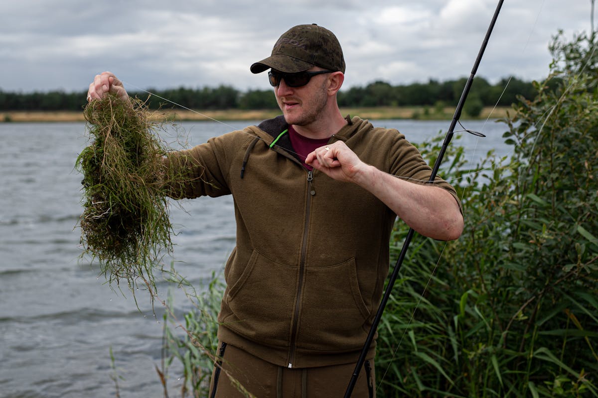 If the lake bed is covered with weed or other debris then pop-ups are a great choice