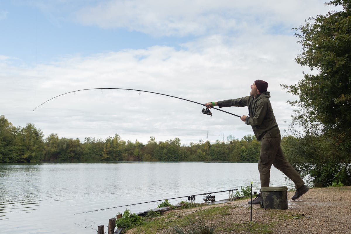 Stiffer rods with a fast taper action are best and mean that even an average caster can put a rig a long way