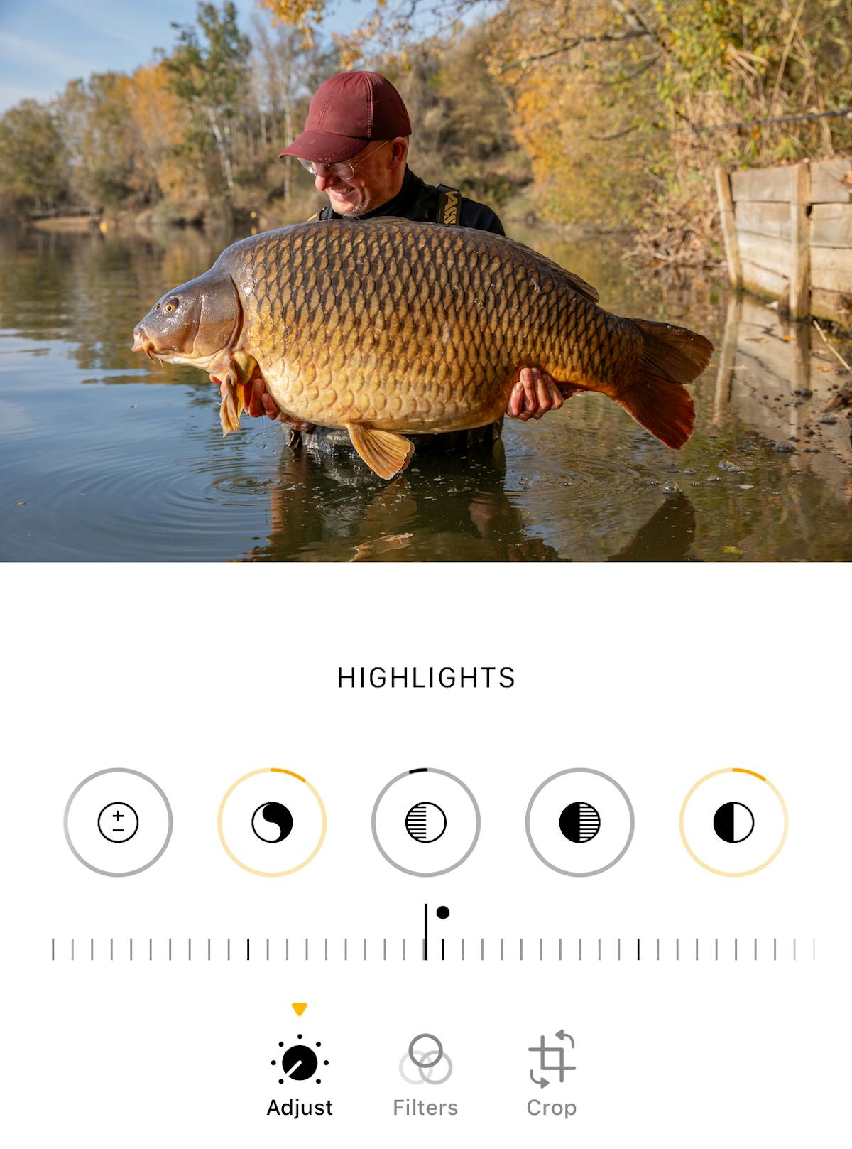 Even a mobile phone makes editing easy, with a built in app so you can do it on the bank