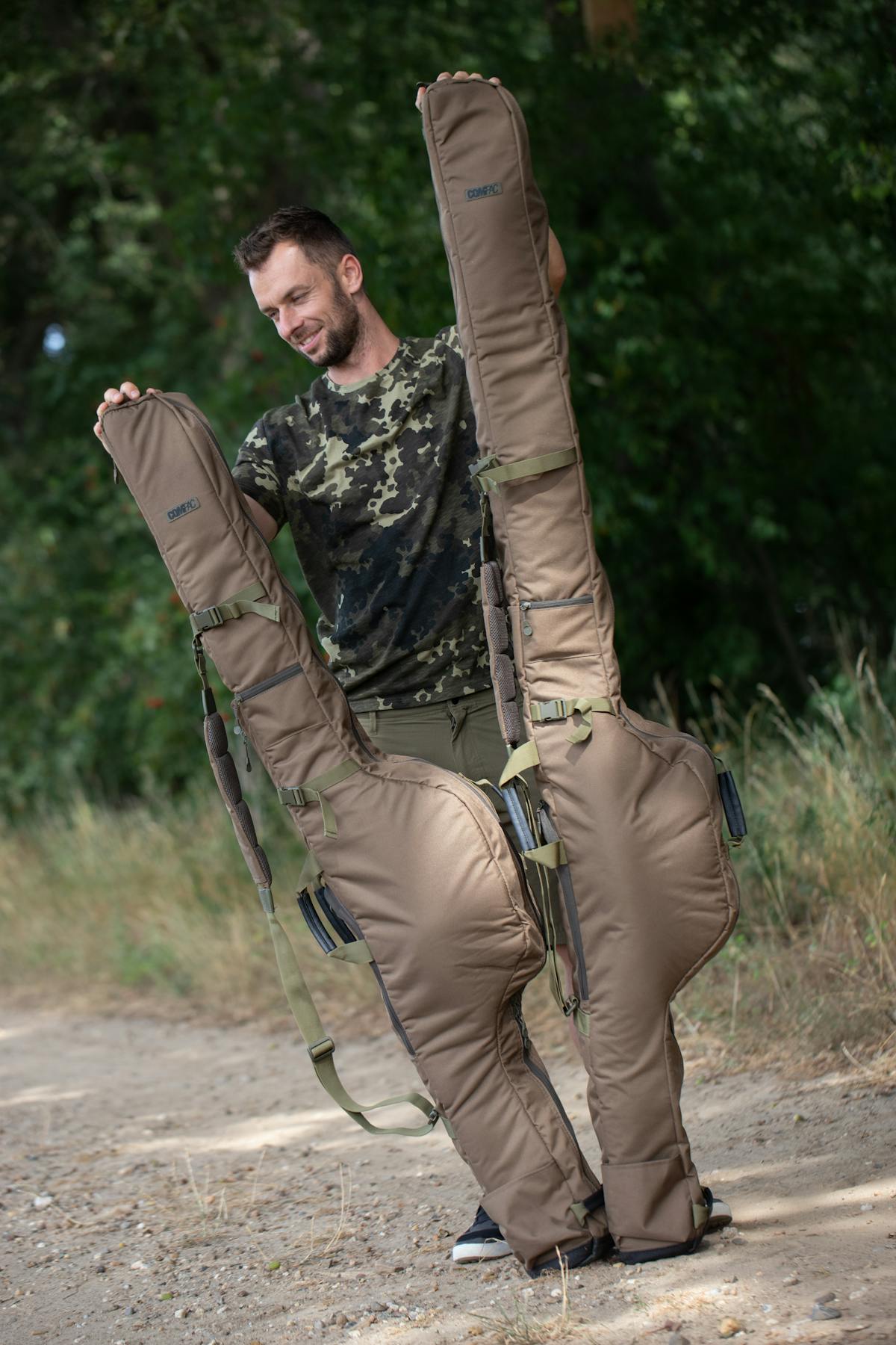 The Korda Compac rod holdalls are designed to hold multiple rods and protect them from damage