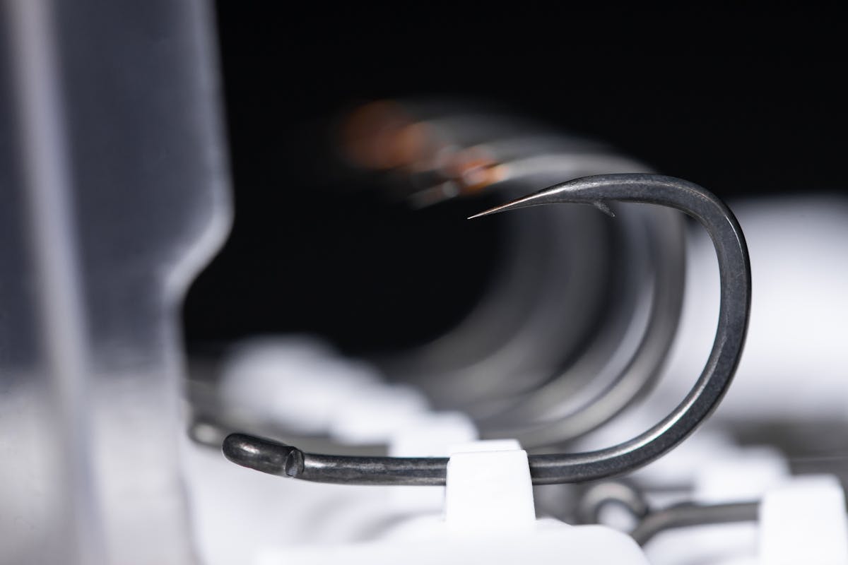 Hooks with a sharpened point can be a big advantage