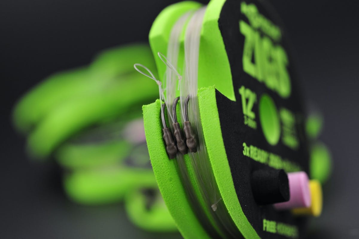 All sorts of carp rigs are available ready tied, everything from zigs to a turbo German!