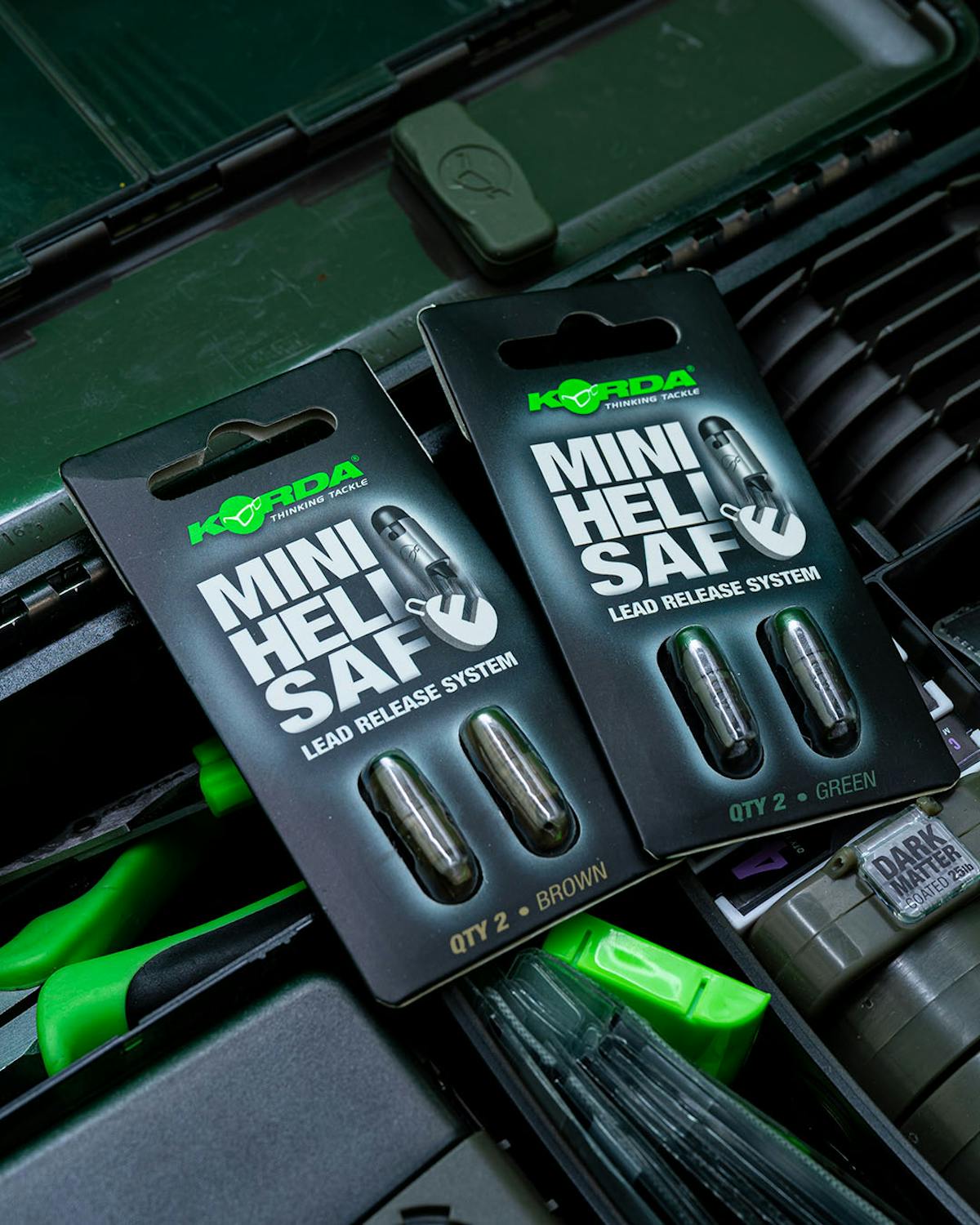 The Korda Mini Heli-Safe is a scaled down version of the original and still allows the lead to be dropped, but offers three different ways of using it - including preventing the lead from being ejected if you're fishing open water