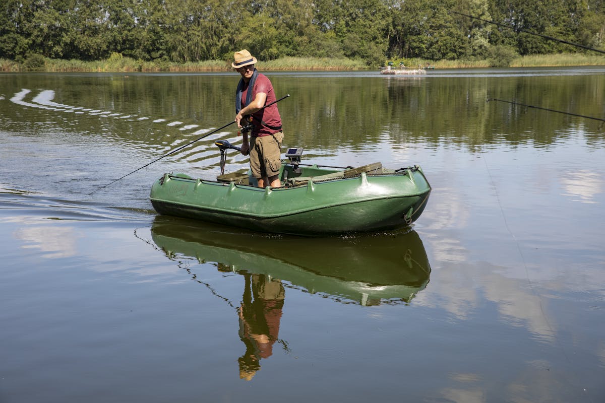 The personal preference for some anglers is a hard plastic boat rather than an inflatable