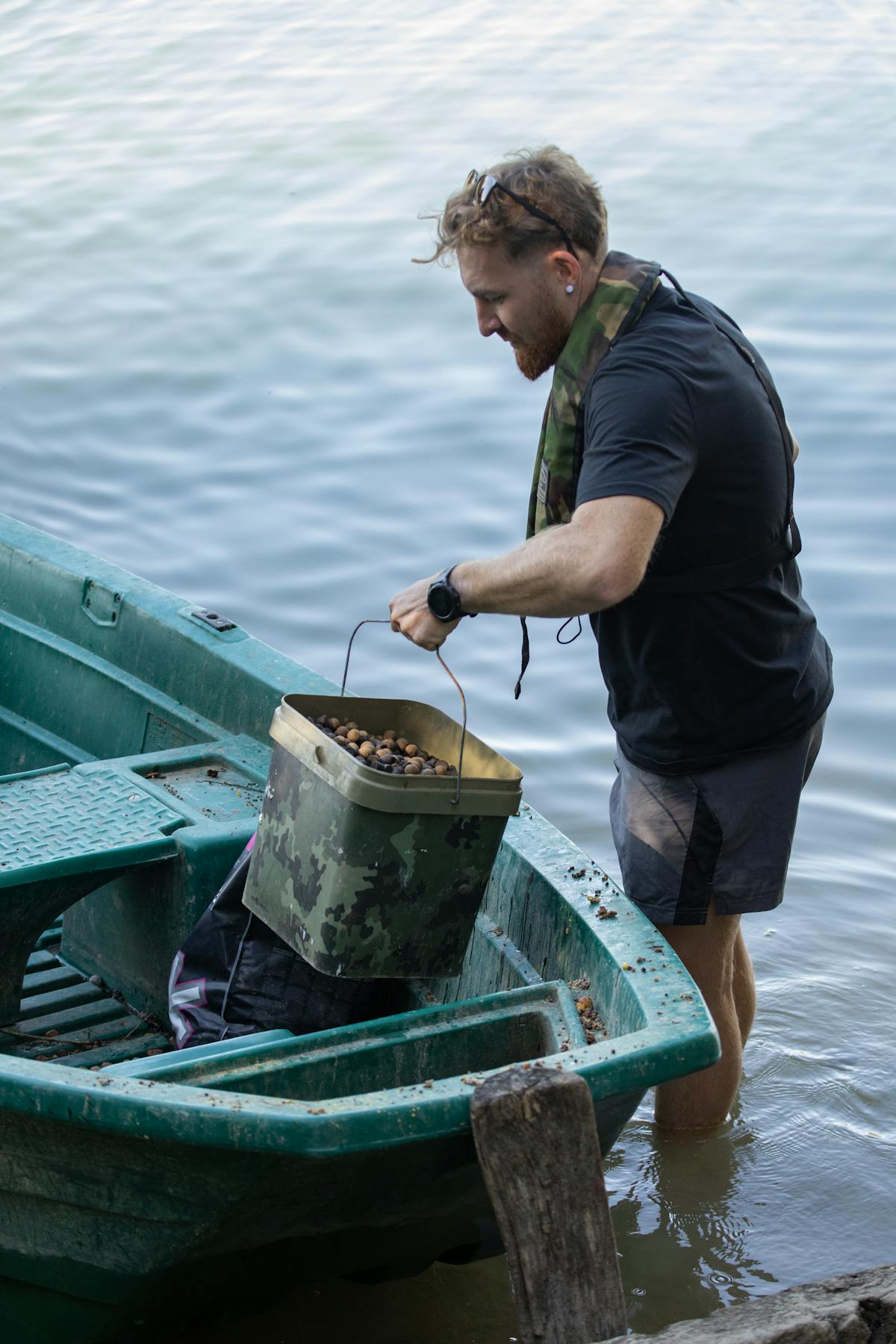 Whilst boats are great for carp fishing, there is always the temptation to put out more bait than you intended to!