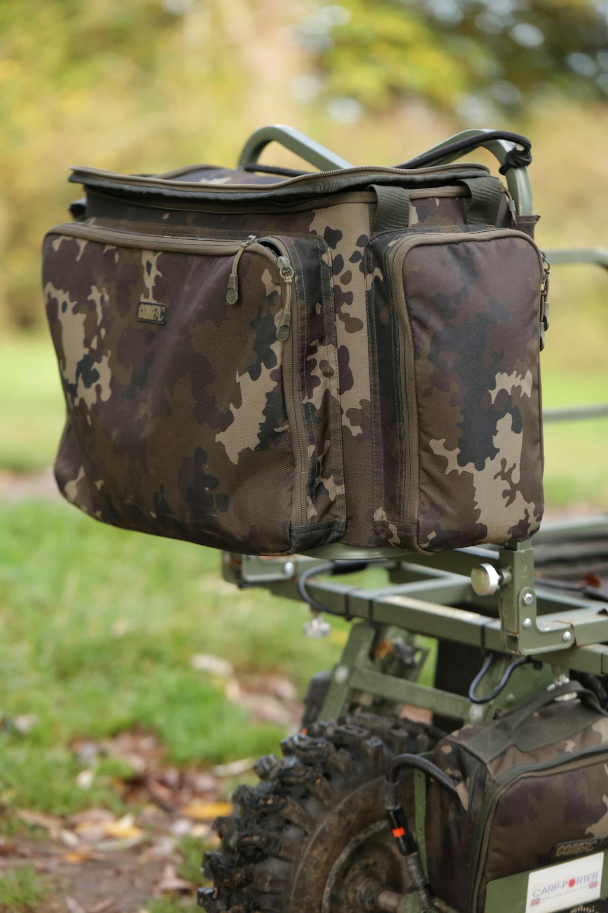The Compac Front Bag adds extra storage and can be removed once you get to your swim