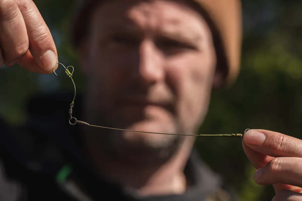 Your hinge stiff rig is now ready to cast out and is the perfect pop-up presentation for big carp