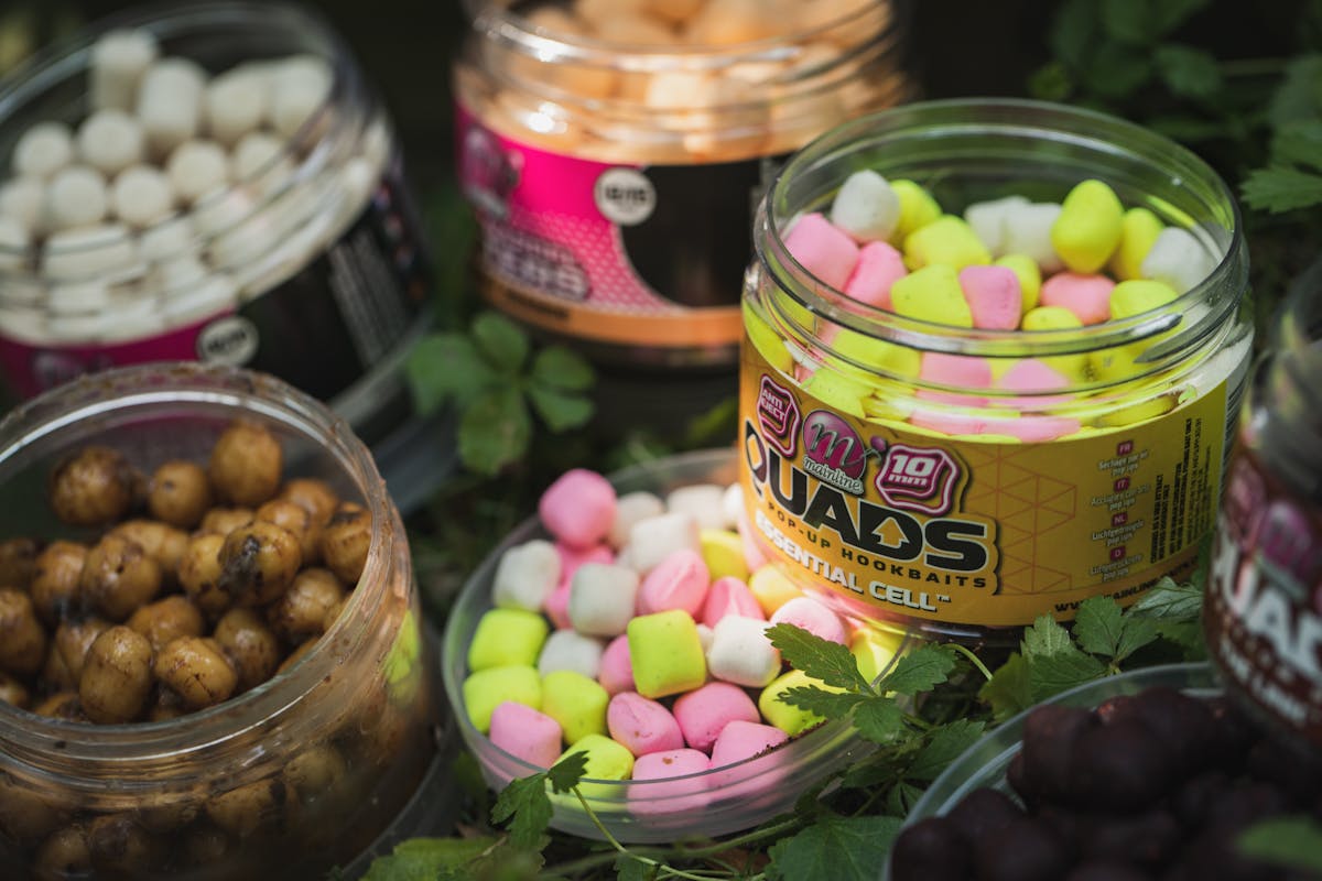 Any small pop-up, wafter dumbbell, or plastic bait is a popular choice of hookbait for this style of fishing