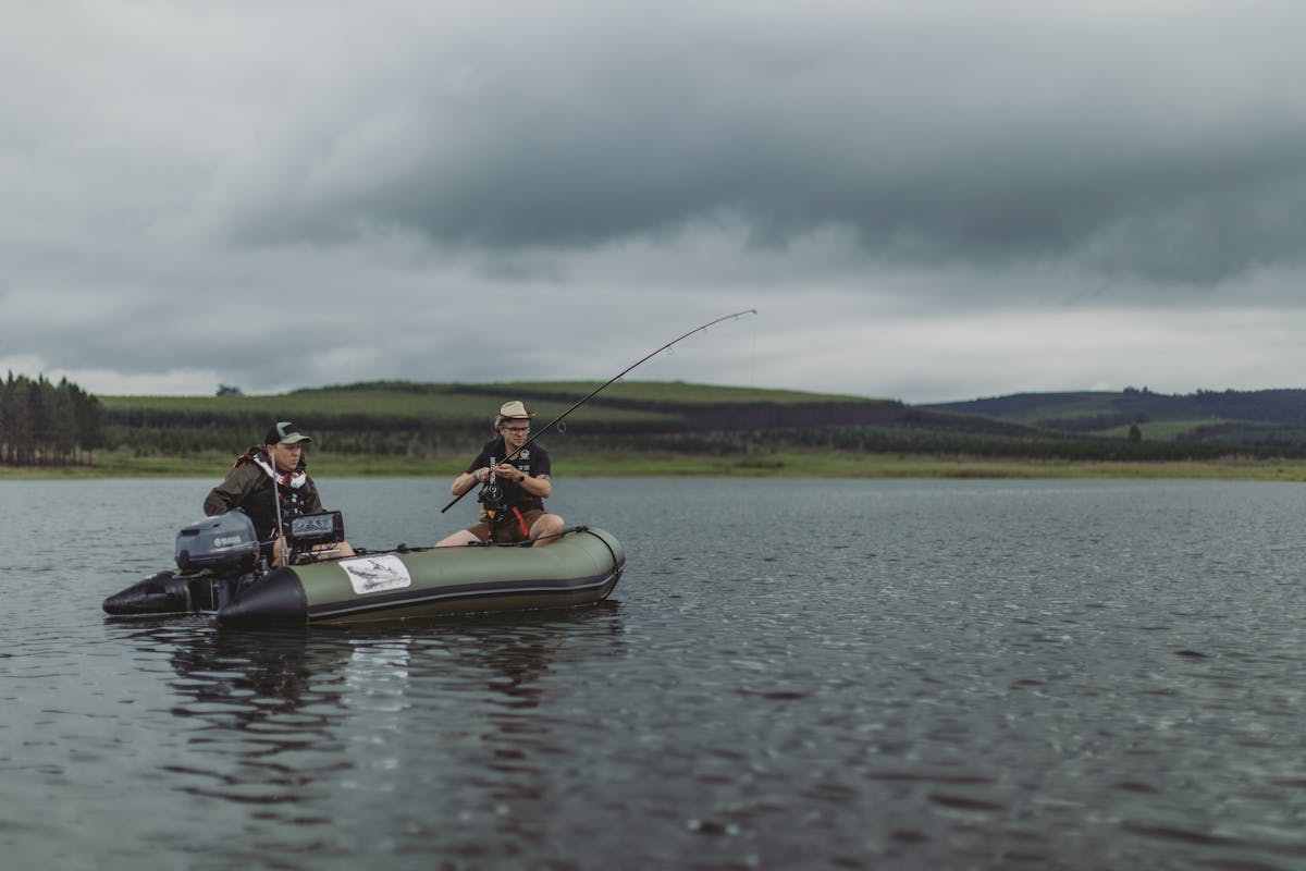 A properly kitted out boat, with all the equipment organised, leaves plenty of space for playing fish