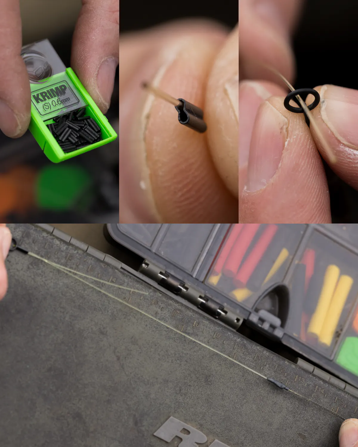 Securely crimp other end of the boom section, either to a Hybrid Lead Clip or into a loop for use with quick-change swivels