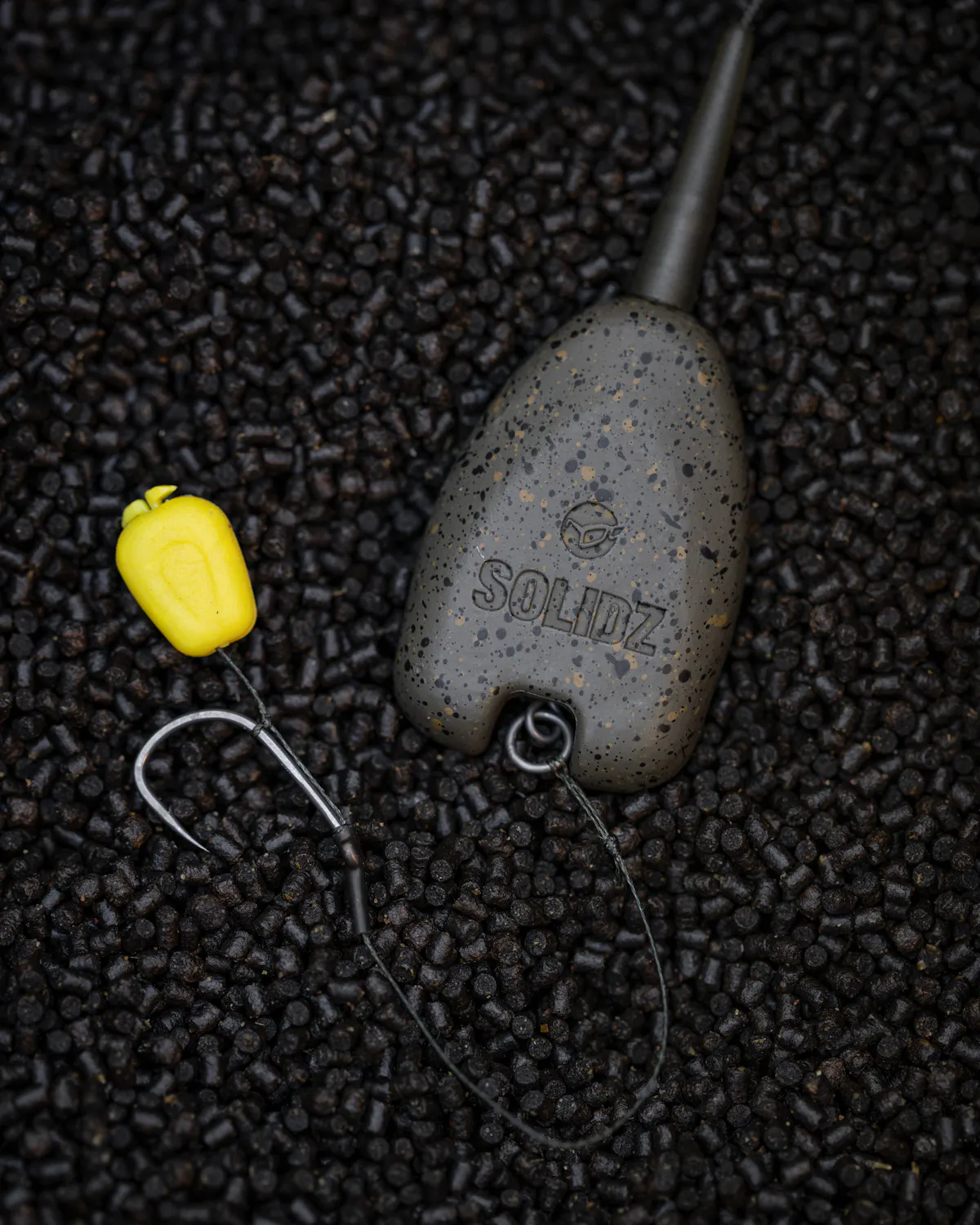Fish your solid bag rig in conjunction with an inline set-up like the Korda Solidz leads