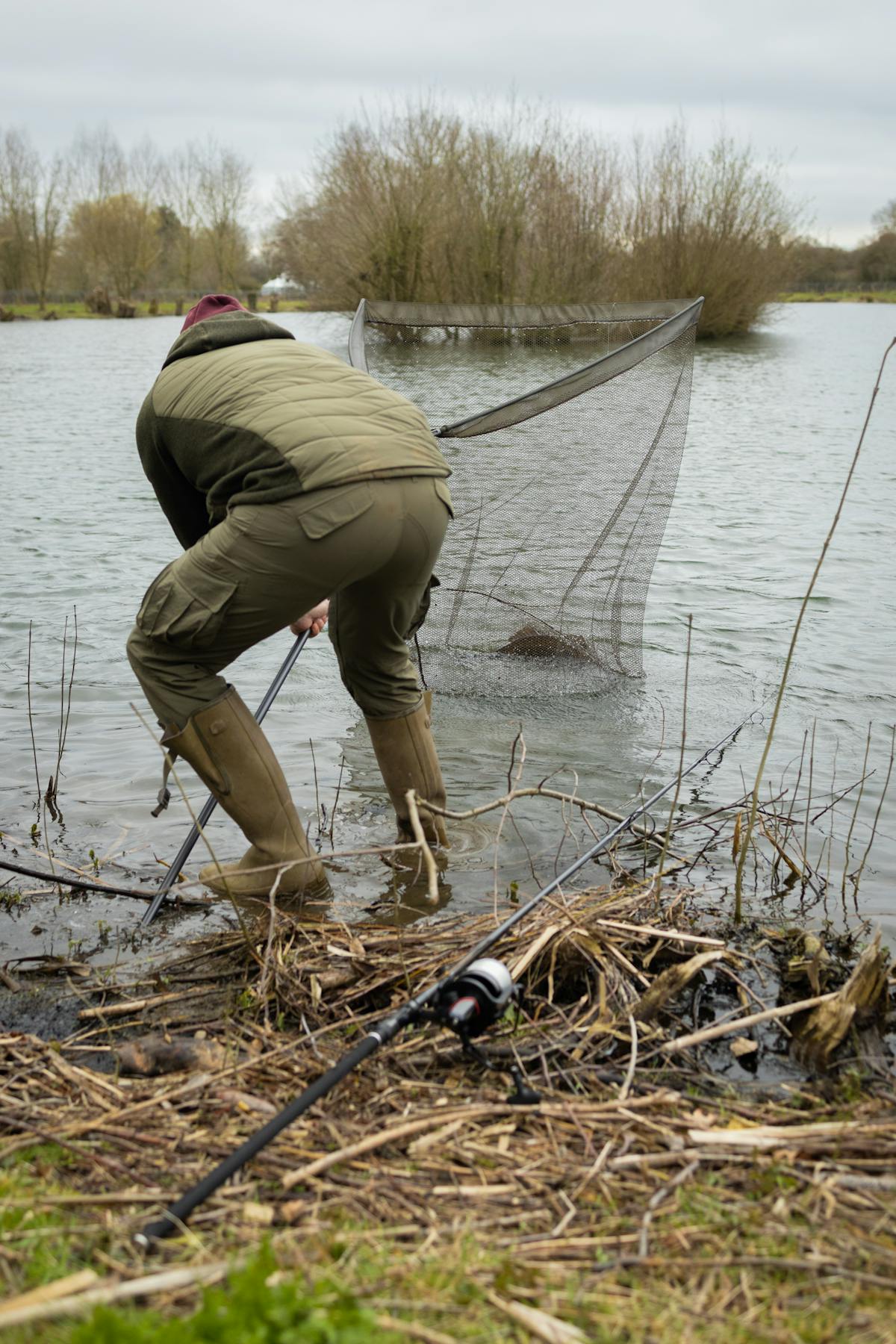 The mesh depth is just right for retaining a carp