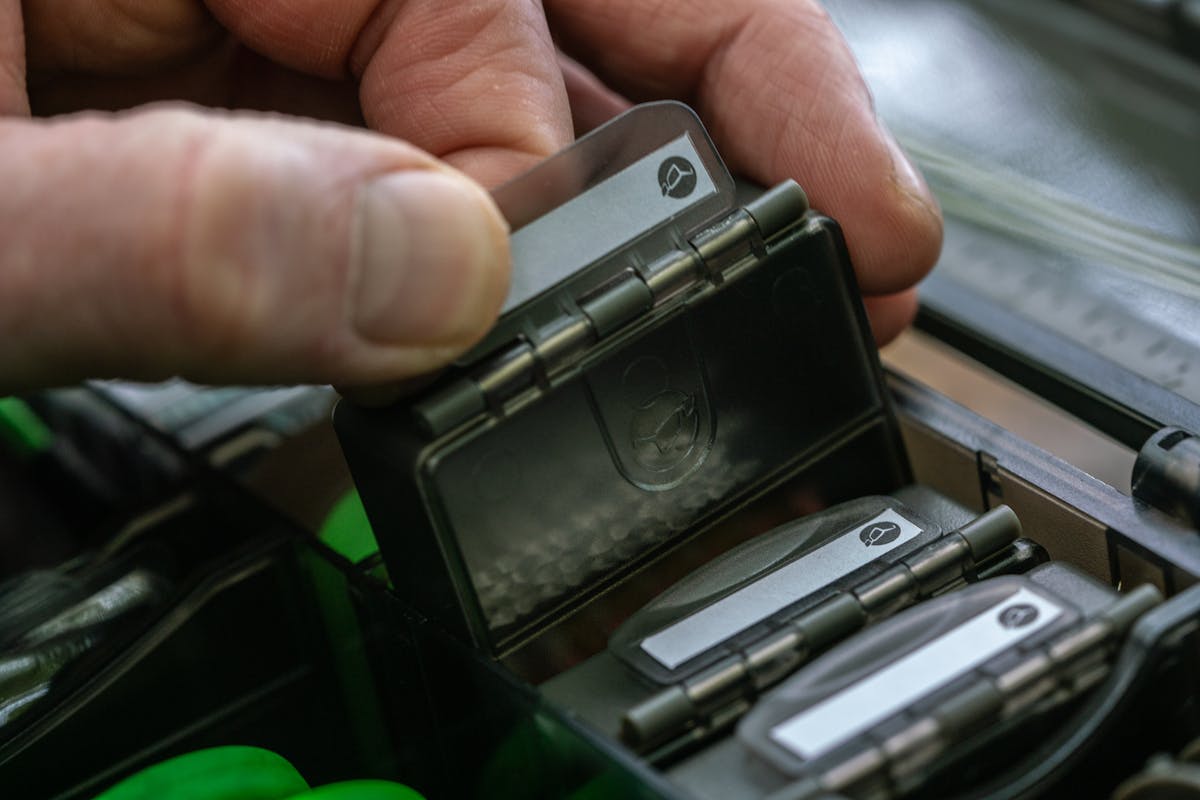 Each different sized box fits perfectly in the Korda Tackle Box