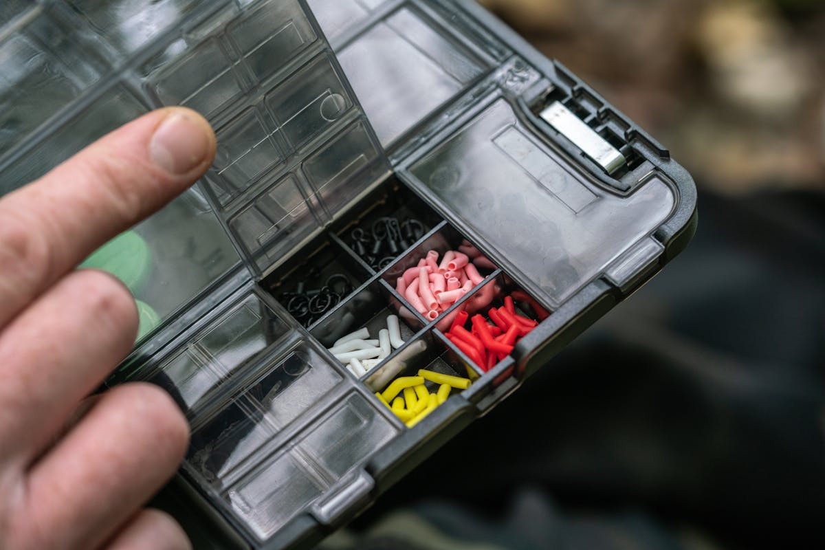 Minimal footprint for all your gear in the ergonomic Korda Tackle Box