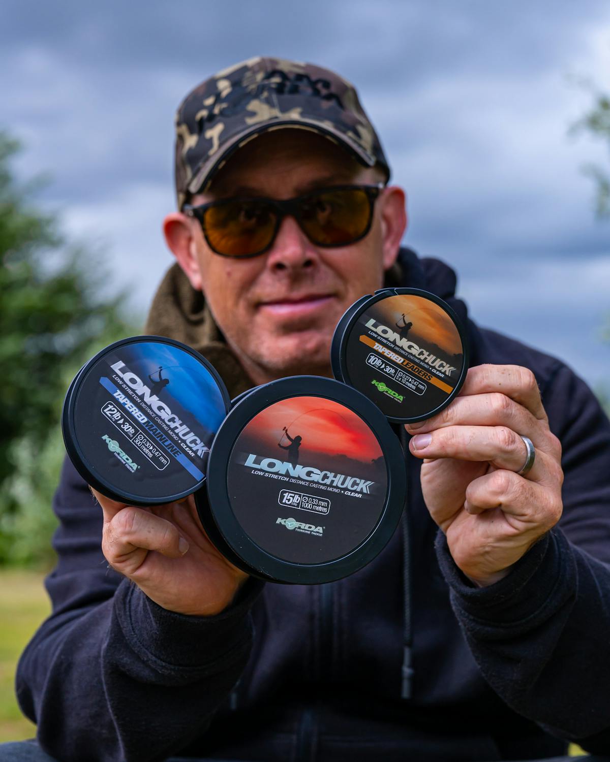 Traditionally thin nylon main lines were used with a shock leader made from high diameter monofilament