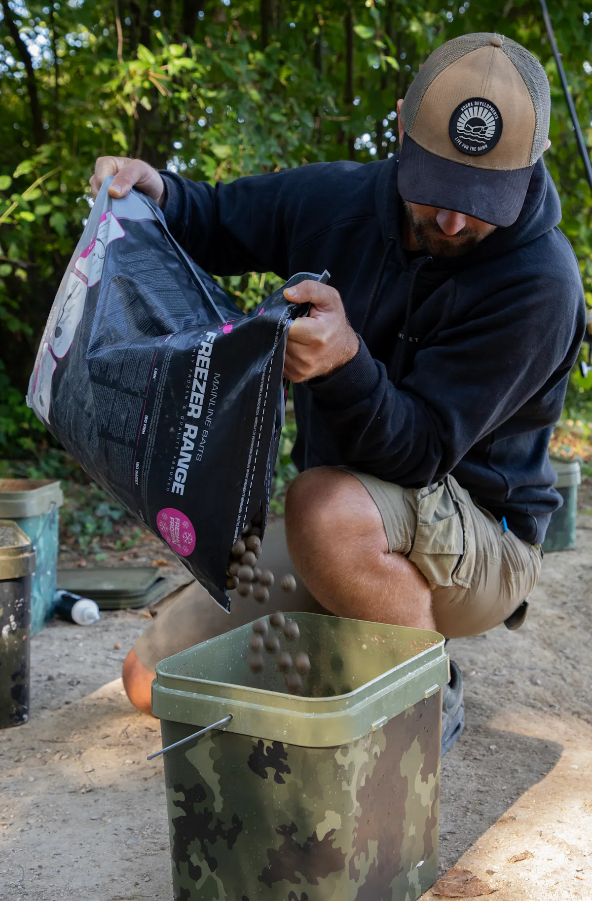 Carp will eat all sorts of different types of bait, including boilies