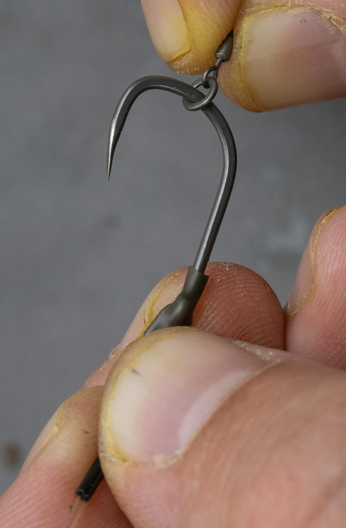 Add a micro swivel, bait screw or similar to the hook