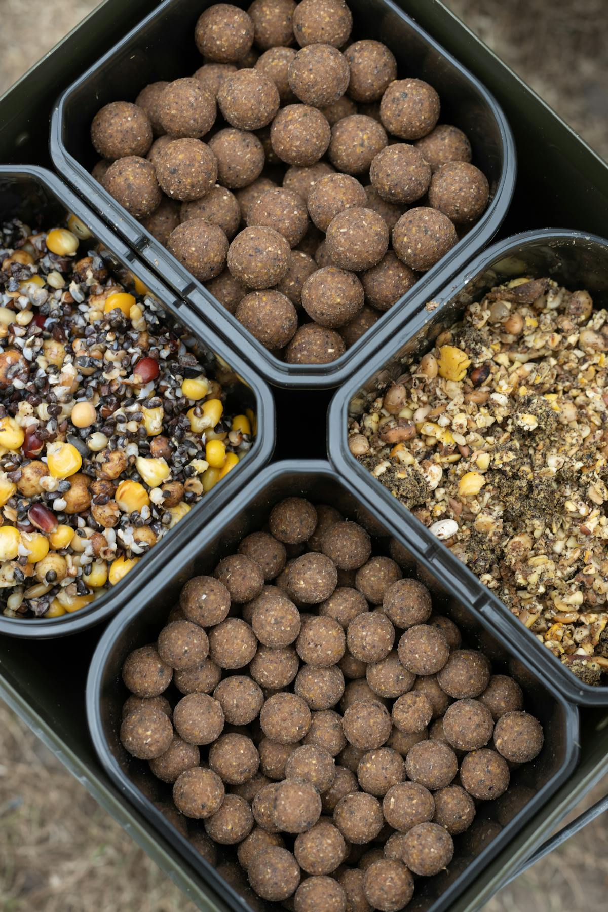 The Kontainer System is a great option for carrying baits separately