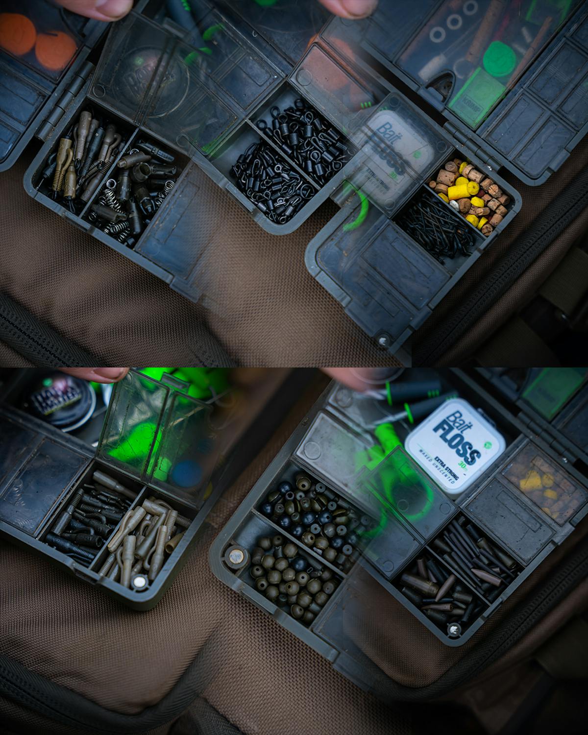 The Tackle Safe is very versatile and the compartments can be used for storing many different items of terminal tackle