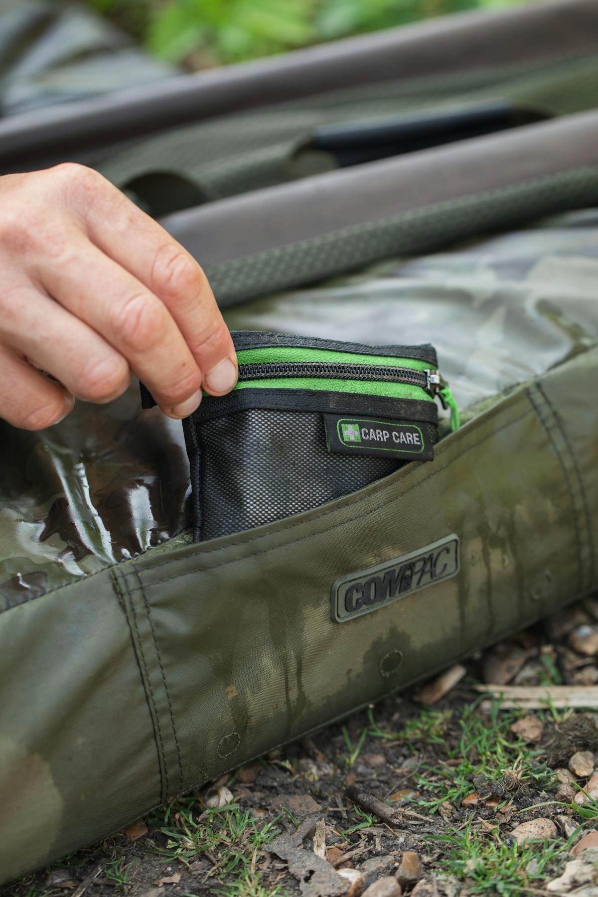 All of the Korda unhooking mats have space for one of our Carp Care Kits